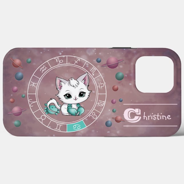 Astrologia do Planeta das Rodas de Gato Cute do Ca (Verso (horizontal))