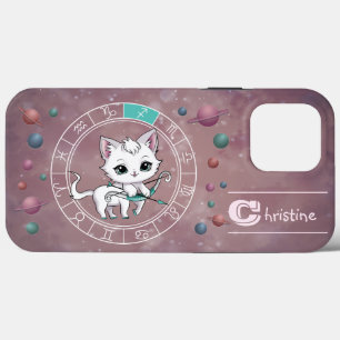 Astrologia do Planeta de Rodas de Gato Cute Zodiac