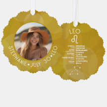 Astrologia Leo Zodiac - Sinal de Foto Personalizad