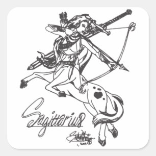 Astrologia quadrada da caída da folha da etiqueta