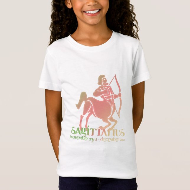 Astrologia Sagitário Zodiac d1 T-Shirt (Frente)
