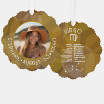 Astrologia Virgo - Símbolo Zodiac Foto Personaliza