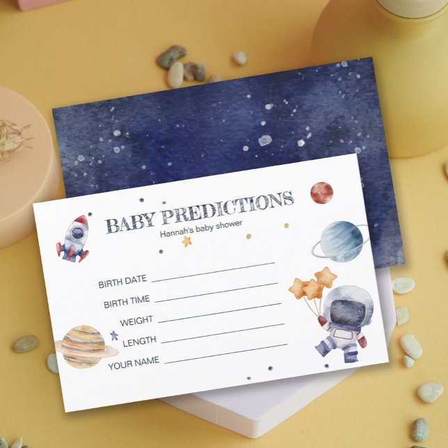 Astronaunt Rocketship BabyShower Adivinha Jogo (Astronaunt Rocketship BabyShower Baby Guesses Game)