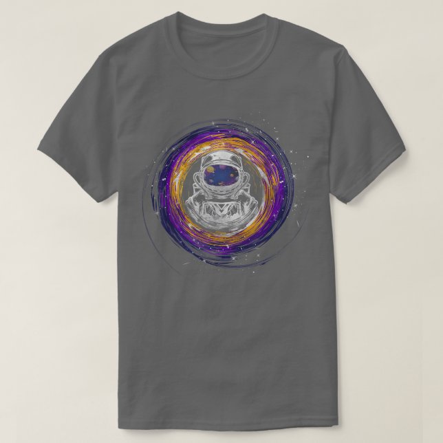 Astronaut Planets Space T-Shirt (Frente do Design)