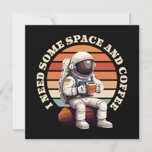 Astronauta Bebendo Café