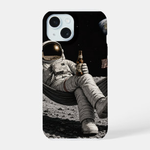 Astronauta bebendo cerveja