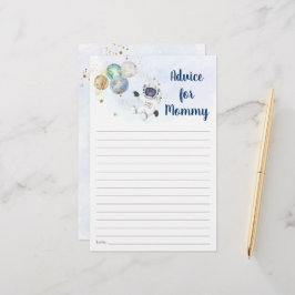 Astronauta Blue Dourado Space Chá de fraldas Advic