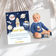 Astronauta Cartões de agradecimentos de aniversári