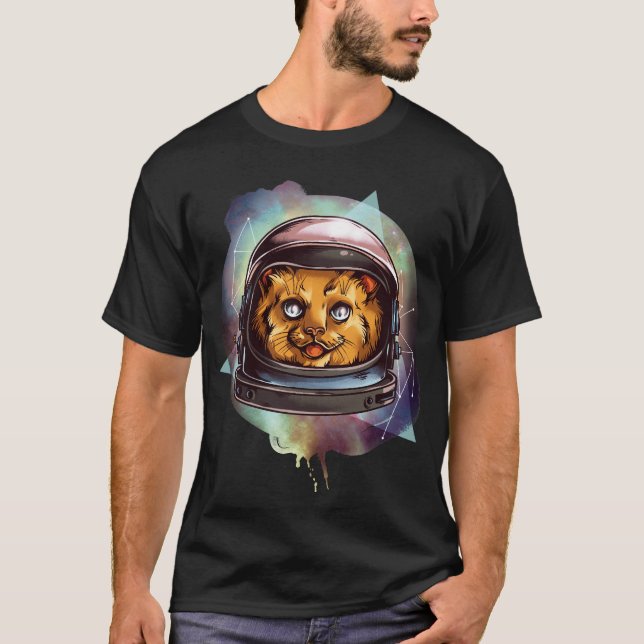Astronauta Cat Femjoy T-Shirt (Frente)