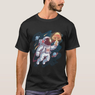 astronauta com t-shirt de balão