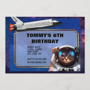 Astronauta — Convite para Espaço de Gato