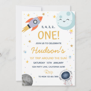 Astronauta de Convite para Astronautas do Aniversá