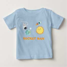 Astronauta de Foguete de Camiseta do Aniversário d