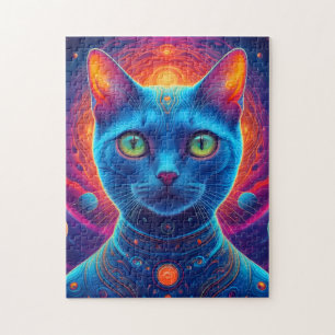 Astronauta de Gato do Espaço Cinto Quebra-cabeça
