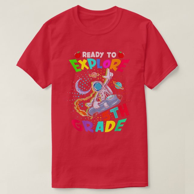 Astronauta de volta à camisa da escola pronta para (Frente do Design)