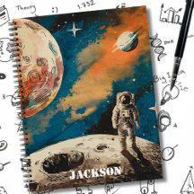 Astronauta do Espaço Exterior, Astronomia, Caderno