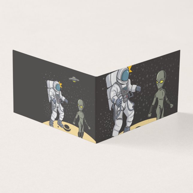 Astronauta e alienígena (Exterior)