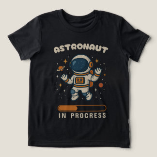 Astronauta em Curso Camiseta para Crianças Cutas