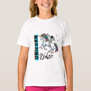 Astronauta em unicórnio neste design de camiseta