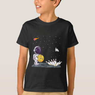 Astronauta Espacial Boliche Camisa Engraçada Bolic