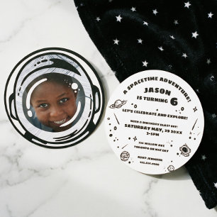 Astronauta Espacial Exterior Convites Fotográfico