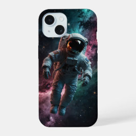 Astronauta flutuando no espaço.