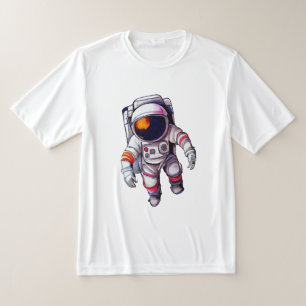 Astronauta na Camiseta Espacial