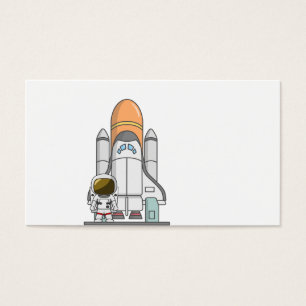 Astronauta & nave espacial pequenos