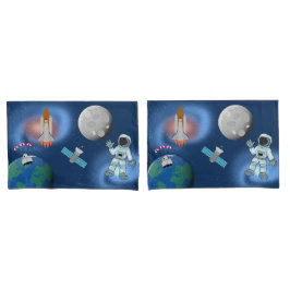 Astronauta no Tema da Galáxia Espacial