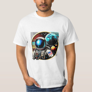 Astronauta Vintage | Explorar o Cosmos na Camisa