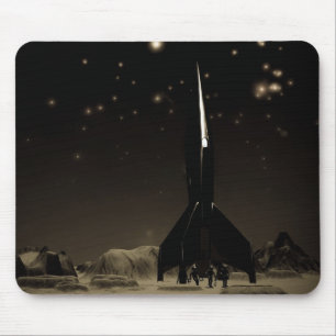 Astronautas e Rocketship Mousepad