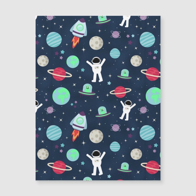 Astronautas Planetas Foguetes e Alienígenas (Frente)