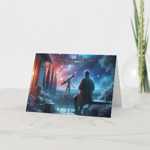 Astronomia Celestial Pensada Cartão de Aniversário