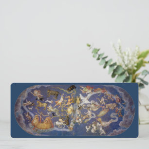 Astronomia Vintage Fresco Constelações Celestes