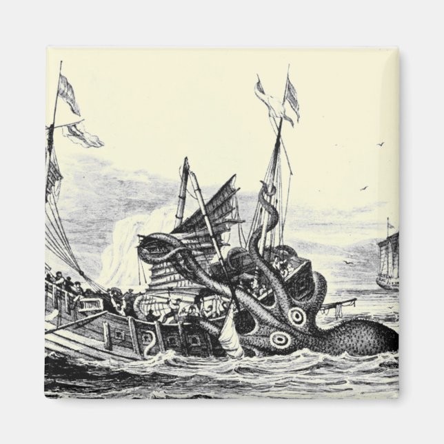 Ataque Kraken! Íman (Frente)