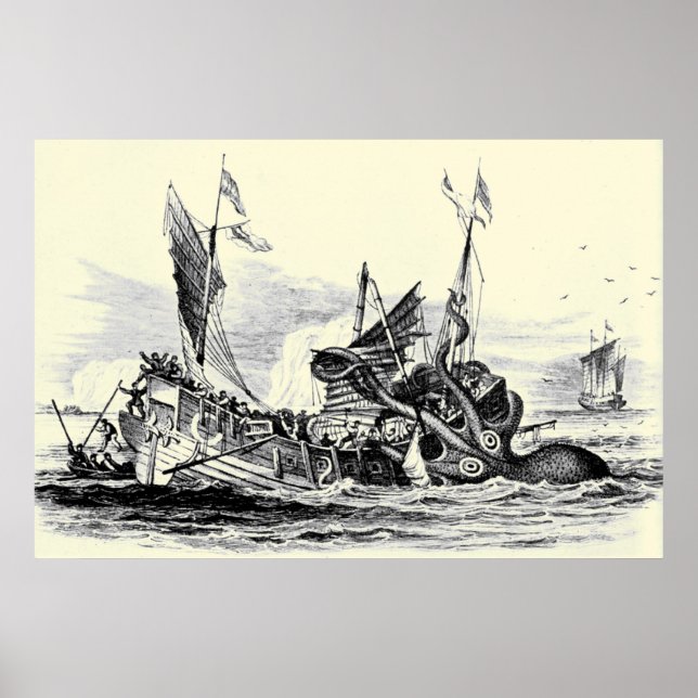 Ataque Kraken! Impressão (Frente)