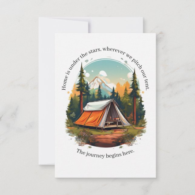 Ataque Sob As Estrelas: Cartão De Saudação Tendent (Frente)