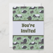 Ataques de Animais Selvagens Convite à Festa de An