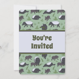 Ataques de Animais Selvagens Convite à Festa de An