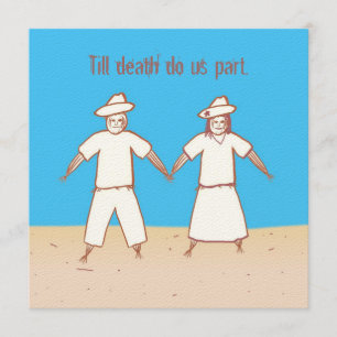 Até a morte faça-nos convite do casamento do