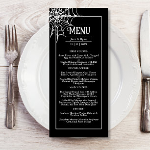 Até a morte Menu Black Gothic Dark Hallowedding