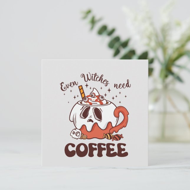 Até Bruxas Precisam De Café - Fantasma Bonito (Em pé/Frente)