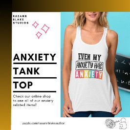 Até Minha Ansiedade Tem Ansiedade Camiseta Feminin