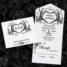 Até que a morte nos faça parte do casamento do esq