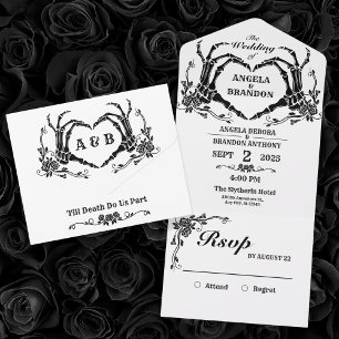 Até que a morte nos faça parte do casamento do esq