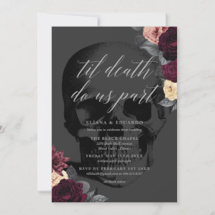 Até que a Morte nos Separe Convite de Casamento Fl