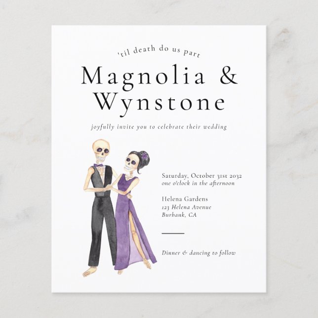 Até que a morte nos separe de Skeleton Weditation. (Frente)