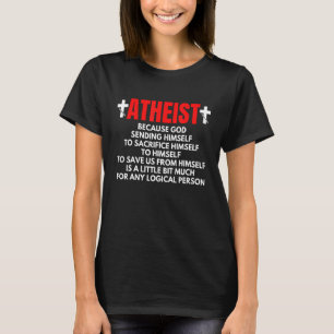 Ateísta Engraçado Camisa Teísta como Anti-Relógio