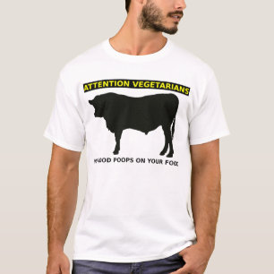 Atenção Vegetarianos Camisa Engraçada para Amantes