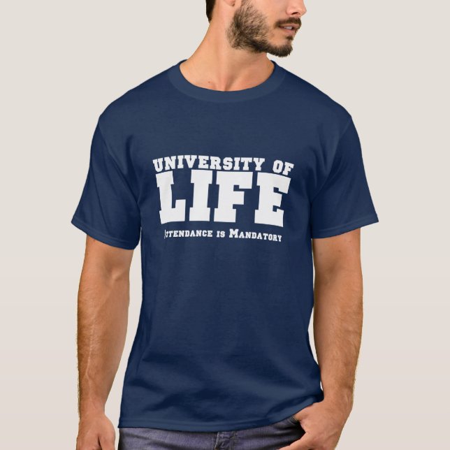 Atenda - ao t-shirt azul (Frente)